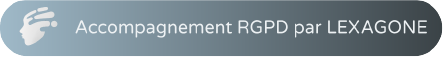 Logo Accompagnement RGPD par LEXAGONE